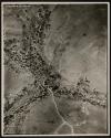[Aerial views of land, roads, barracks and other buildings]