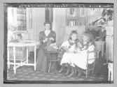[Queen Eleonora of Bulgaria and her step-daughters, Princess Eudoxia and Princess Nadejda]