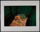 Twelve- year old Lata lying in bed, Bombay, India