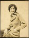 [Model (Ruth Malcomson) in a sweater]