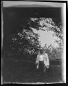 [Dr. Ernst Wilkens, fishing in stream]