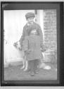 [son, daughter of E.O. Hoppé with dog at Little Hedgecourt]