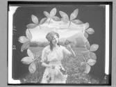[Woman Holding Flowers]
