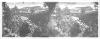 Falls on the Poestenkill near Troy, NY, winter scene, Tannin neg # 23, Dec 14, 1861
