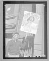 [Man with "Fight Hunger" sign, Unemployment Council Pickets]