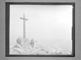 [C. Irving Fisher And Cross Monument On Hill]