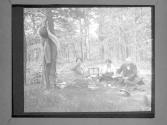 [C. Irving Fisher And Women Having Lunch In Woods]