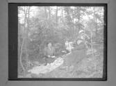 [C. Irving Fisher And Women Having Picnic In Woods]