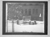Street Scene 70th St. Old Woman Gathering Wood Putting On Her Back