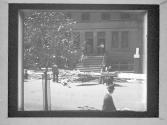 Street Scene 70th St. Old Woman Gathering Wood Putting On Her Back