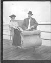 [C. Irving Fisher And Clarence L. Fisher In Rolling Chair]