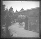 [Man in front of church]