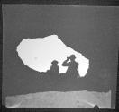 [Portrait, Man And Child, Picture Picture Taken From Cave Opening]