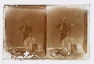 [Man with dog and cleaver]