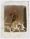 [Man with dog and cleaver]