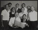 [Group portrait of members of the cast of the 1973 Rowan and Martin TV special: RCA's Opening Night]