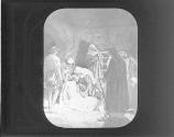 Joseph of Arimathaea Laying Body in Tomb.
