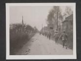 [Infantry of the 5th Division, 3rd US Army enter the town of Hasslach, Germany near the river Rain. 5th Inf Div., TUSA, Hasslach, Germany.]