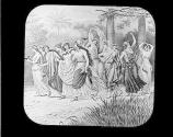 Ten virgins going to meet the bridegroom.