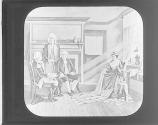 Betty Ross Showing First American Flag, 1776.