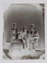 [Woman, man and four children]