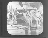Firing 13-inch Gun at Matanzas, 1898.