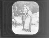 John Alden and Priscilla going to Church.