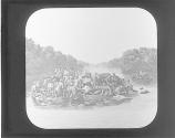 General Marion crossing Pedee River, 1780.