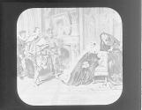 Mary Stuart receiving her death warrant, 1587.