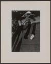 [Chicago; street scene, women and bus]