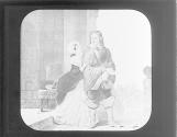 Crowell's daughter interceding with Crowell, 1649.