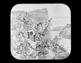 Gen. Wolfe climbing the heigths of Abraham, 1759.