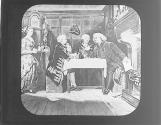 Johnson, Boswell and Goldsmith at Mitre Tavern, 1764.