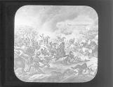 Final rout of French at Waterloo, 1815.