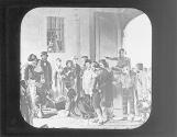 Florence Nighingale with wounded at Scutari, 1855.