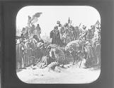 Huss going to execution, 1415.