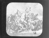 Albert Achilles in battle with Nuremburghers, 1450.