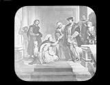 Phillipa Welser kneeling to Ferdinand I, 1558.