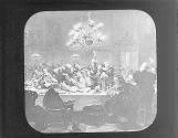 Wallenstein and generals at banquet, 1634.