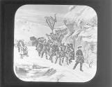 Swedes carrying body of Charles XII from Frederickshall, 1718.