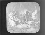 Francis I and Duchess D'Estamps visit studio of Benvenuto Cellini.