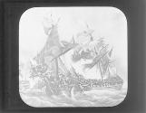 Admiral Jean Bart's naval battle, 1694.