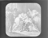 Last interview of Louis XVI with family, 1793.