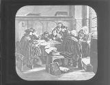 Luther translating the Bible, 1528.