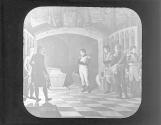 Napoleon at tomb of Frederick the Great, 1805.
