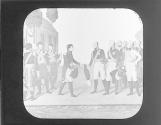 Napoleon meeting the Czar, 1807.