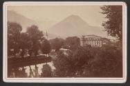 Interlaken. View from the Hotel Beau-Rivage.