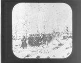 Napoleon's retreat from Russia, 1812.