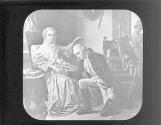 Washington's Mother giving him her blessing.