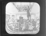 Wesley Preaching in Double-decked Cottage.